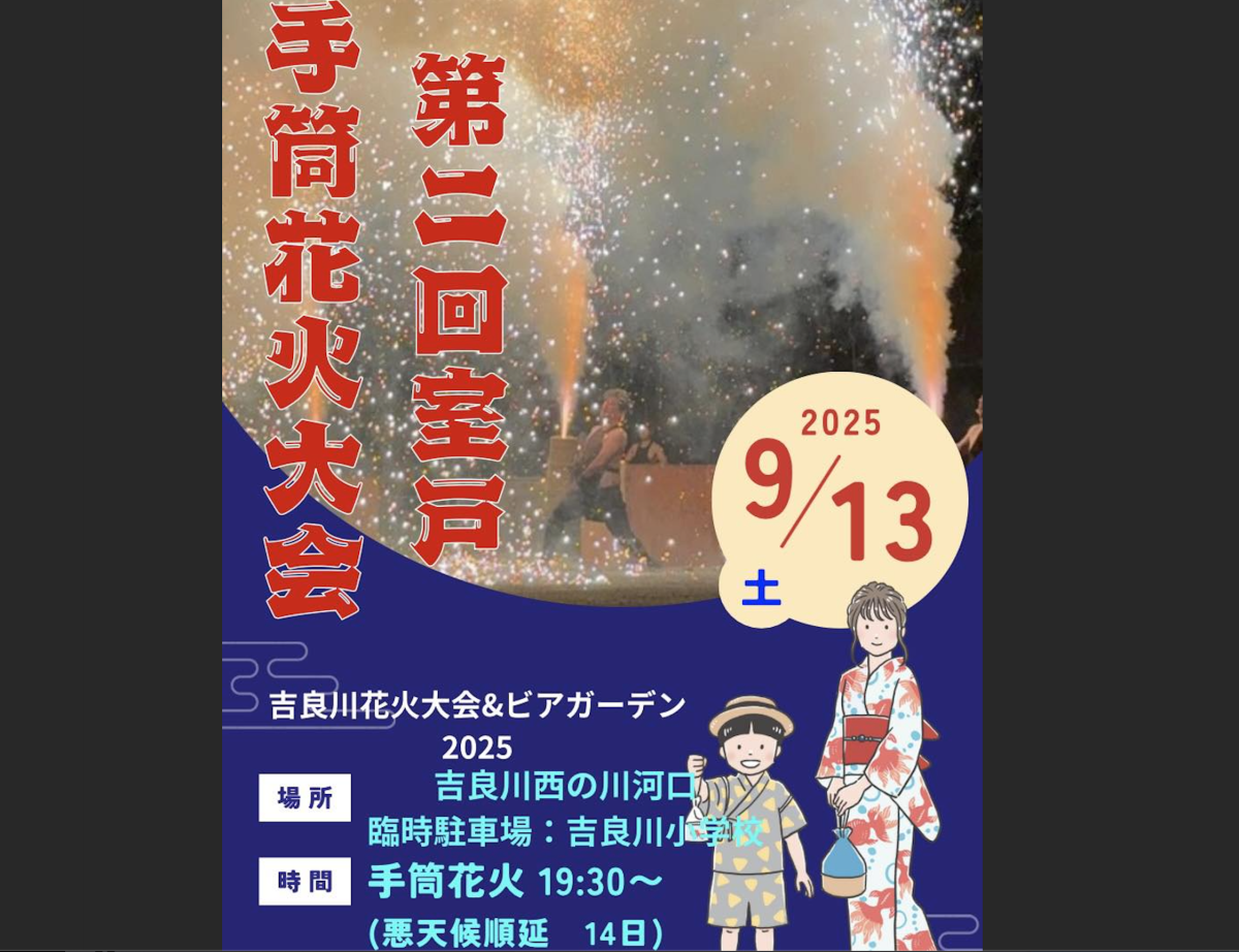 室戸手筒花火大会